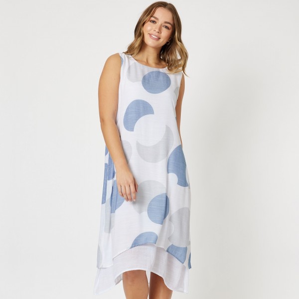 Clarity 'Loon' Print Midi Dress (#41537)