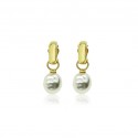 Le Château Gold Pearl 2-in-1 Clip Earring (#E11425)