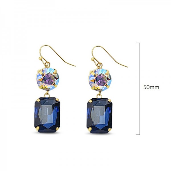 Le Château Faceted Hook Earrings (#EP197)