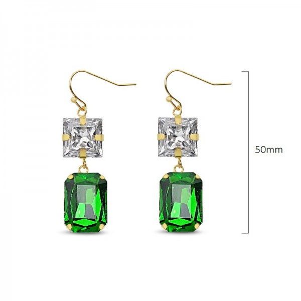 Le Château Faceted Hook Earrings (#EP197)