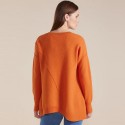 Marco Polo Longline Boiled Wool Sweater (#YTMW43523)