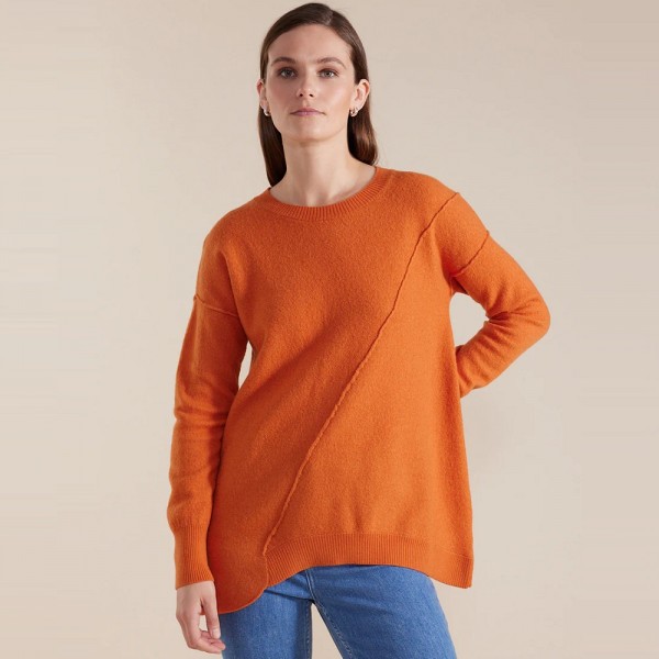 Marco Polo Longline Boiled Wool Sweater (#YTMW43523)