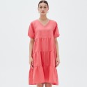 Tirelli Tiered Linen Dress (#21D2660)